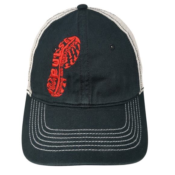 The Pulse Running and Fitness Shop Trucker Hat Blue One Size Mesh Back District - Picture 1 of 10